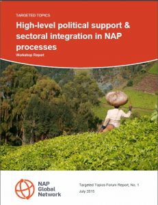 Cover of the report on the NAP Global Network's first Targeted Topics Forum.