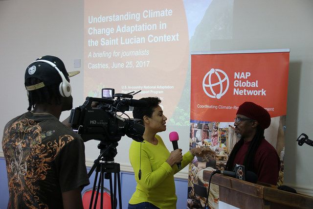 TTF (Targeted Topic Forum) para periodistas realizado em Santa Lucia em 2017