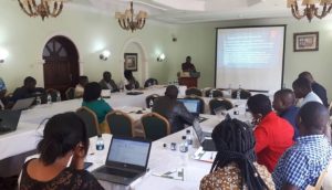 The NAP Framework being presented at the national stakeholders’ validation workshop, August 2019, Lilongwe.