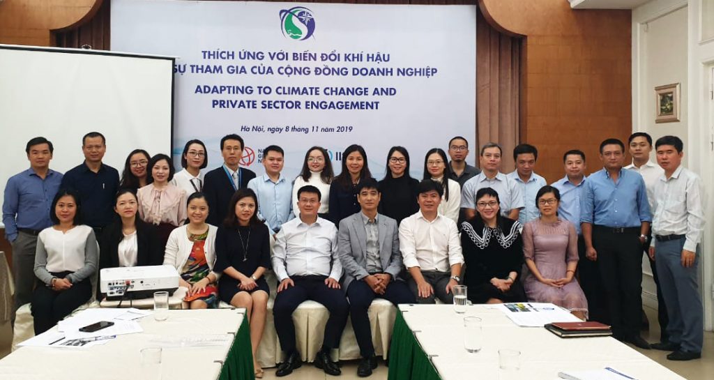 Participants of the workshop Private Sector Engagement for National Adaptation Plan poses for a group picture.