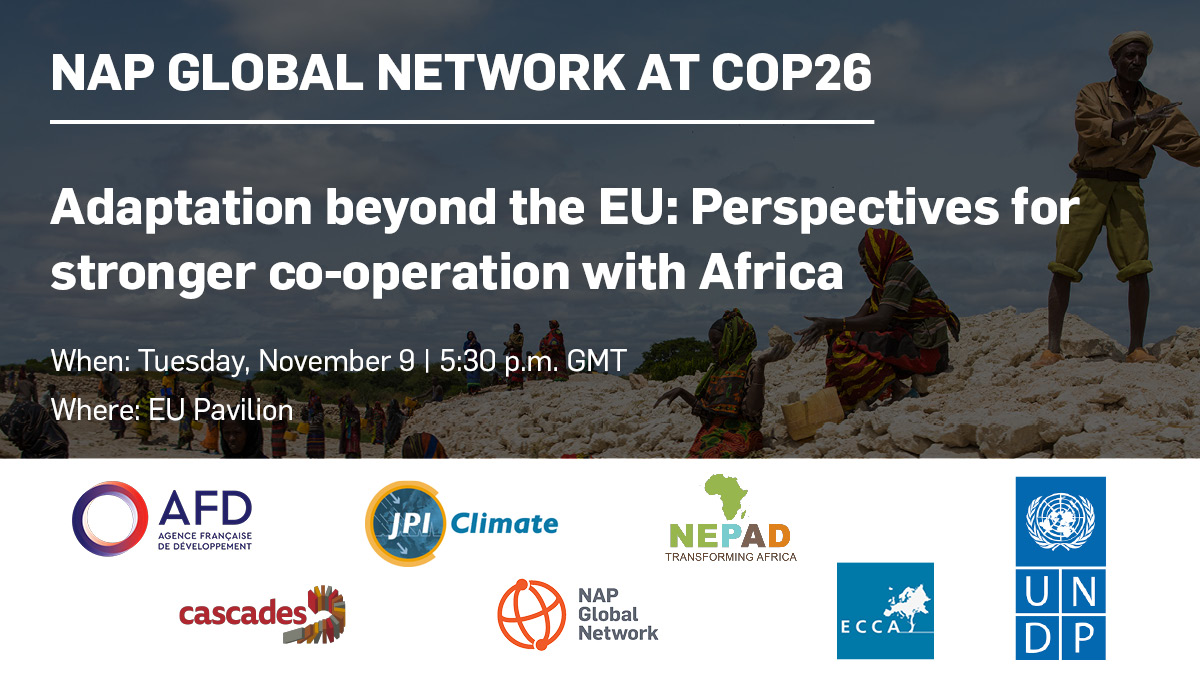 Event card for COP 26: Adaptation beyond the EU: Perspectives for stronger co-operation with Africa