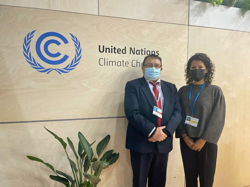 Hammill met with the Deputy Minister of Peru’s Ministry of Environment (MINAM), Alfredo Mamani, at the 2021 UN Climate Change Conference (COP 26) to announce a new collaboration project that will assist Peru in running a monitoring and evaluation system to track their NAP progress.