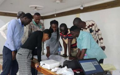 Participants of the inception workshop for the series of district climate vulnerability assessments in Ghana.