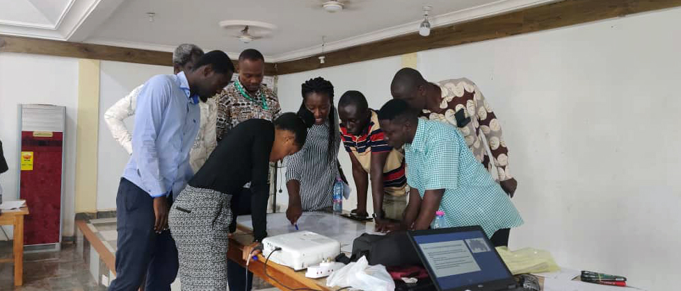 Participantes del taller de inicio de la serie de evaluaciones de vulnerabilidad climática distrital en Ghana.