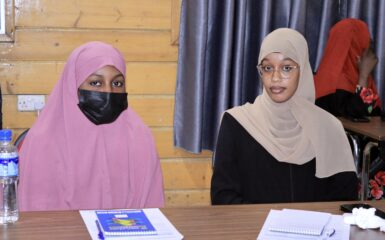 Participantes de los talleres en Somalia.